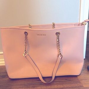 Pink Michael kors large tote